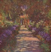 Claude Monet Garden Path, oil